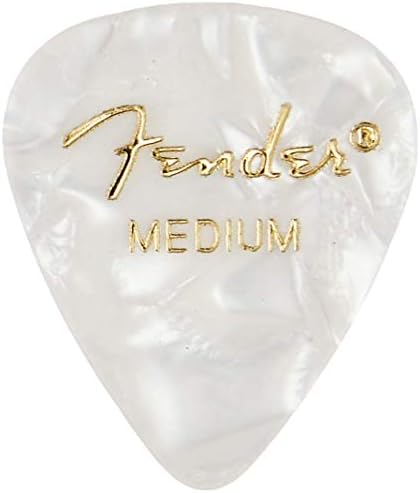 Fender 351 Shape Premium kostki (12 sztuk) do gitary elektrycznej, gitary akustycznej, mandoliny i basowej Medium Red Moto