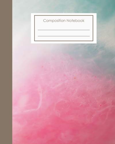 composition notebook: notebook 8"x10" size, 100 Pages , ruled , lined ? for writing , Sketching , Journal (candy cotton cover 11