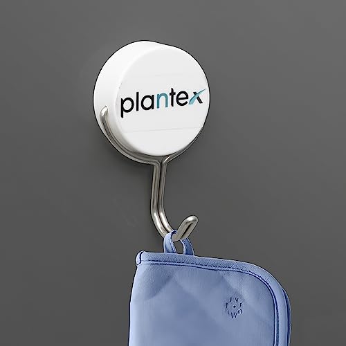 Image of Plantex Stainless Steel Magnetic Rotating Hook for Bathroom /Cloth Hanger /Towel Hanger Hook for Behind Door -Pack of 1 (White)