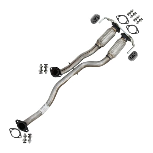 Exhaust Front Flex Pipe Compatible for 2011-2015 Lincoln MKX 3.7L | Stainless Steel | Northeastern Exhaust | Free Gaskets, Hangers, and Bolts & Nuts Included | Automotive Replacement Part