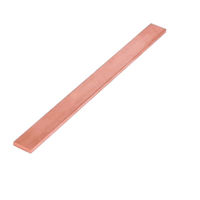 GatherTOOL 1pc Pure Red Coppers Flat Metal Plate T2 Coppers Flat Bar Thickness 1/1.5/2/3/4/5/6/8mm Length 100/250 Mm Coppers Bus Bar (Color : 1PC, Size : 1.5x15x250mm)