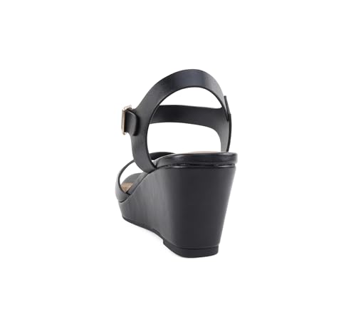 Sandales compensées à bout carré Soda Maple avec sangle réglable - 3