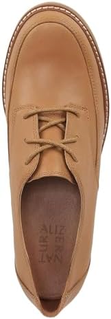 Naturalizer Womens Darry Lace Up Lug Sole Oxford Loafers Toffee Brown Leather 5 M | Image 1