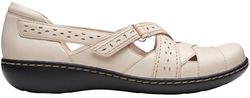 Clarks Clarks womens Ashland Spin Q Loafer, Ivory Leather, 8.5 US