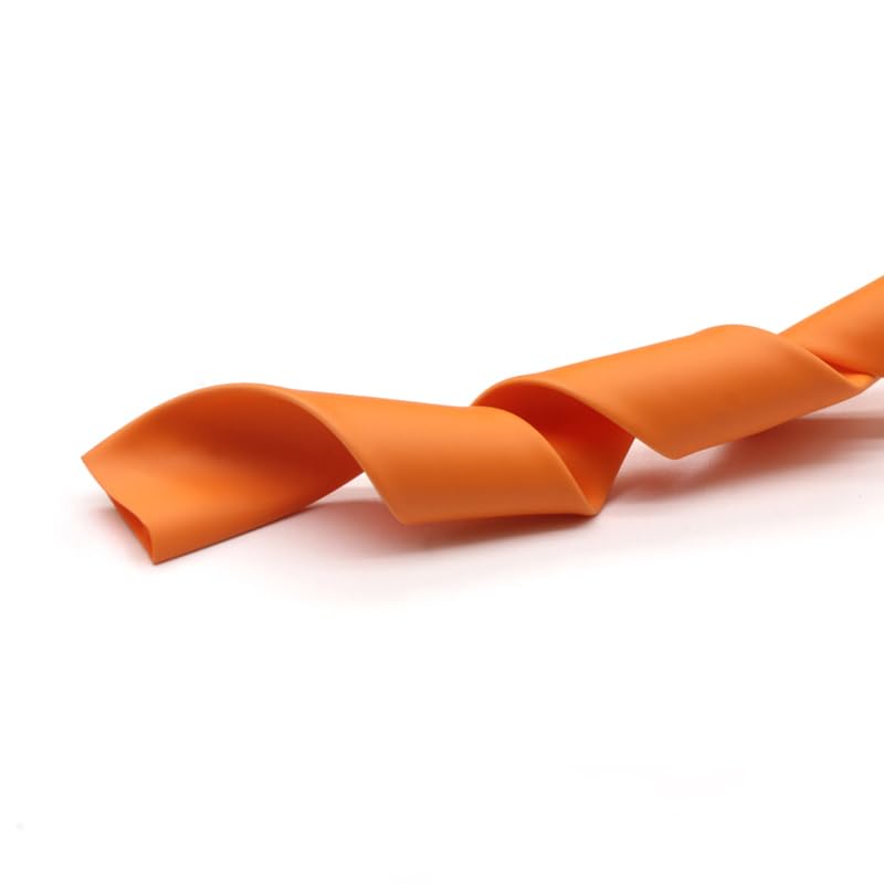 Gaine thermorétractable, Gaine thermorétractable orange de 1 mètre de diamètre, 1 mm à 50 mm, PE 2:1,(50mm)
