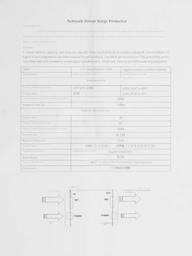 GINTOOYUN EPOE Industrial Grade 2-in-1 Blitzschutz Netzwerk Überwachungskamera Überspannungsschutz Blitzschutz