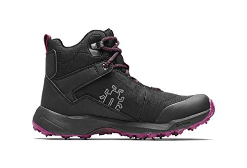 Icebug Womens Pace3 Bugrip Gtx Hiking Boot With Carbide Studded Traction Sole, Black/Dark Hibiscus, 9.5 #TOP2