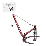 Modell-Design: Dieses von OleJka entworfene Miniaturmodell eines kreisförmigen Raupenkrans ist eine Nachbildung des ikonischen kreisförmigen Krans mit einem Doppelkettenturm-Mechanismus und einem L-Motor (Getriebeübersetzung 1:5) für einen reibungslosen Betrieb