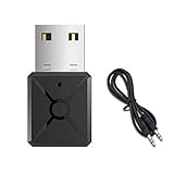 [Weitgehend kompatibel] - Bluetooth adapter usb mit 3.5 mm, unterstützt Autos, Computer, Fernseher, Projektoren, Mobiltelefone, Tablets, MP3-Player, CD-Player usw.