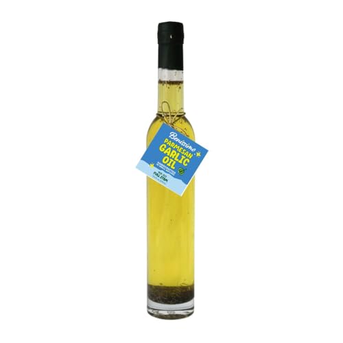 Benissimo Parmesan Garlic Olive Oil, Herb Infused Cooking Oil, 12.68 oz