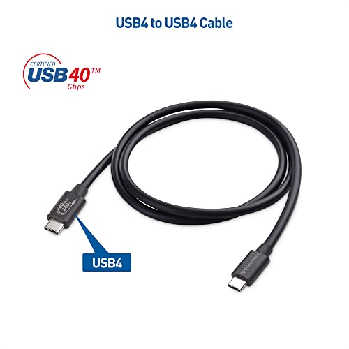 Cable Matters [Usb-If Certified] 40Gbps Usb 4 Cable 3.3 Ft With 8K Video & 240W Charging, Usb4 Cable/Usb C Display Cable With Pd 3.1 Compatible With Thunderbolt 4, Macbook, Xps, Surface Pro #TOP6