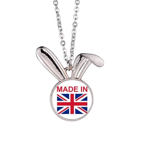 Collier lapin Royaume-Uni pendentif animal argent ras de cou tendance
