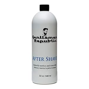 Gentlemen Republic After Shave – Refreshing and Hydrating Formula with Irritation Protection – Soothe, Cool And Moisturize – 100% Alcohol-Free Aftershave for Men – Made in the USA, 32oz