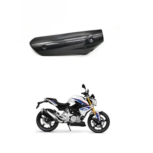 Protector de cubierta del escape para G310R en acero negro 5