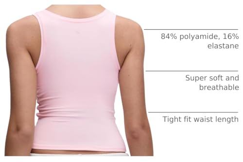 Image of CRZ YOGA Softembrace Scoop Neck Tank Top | Workout, Ultra Soft, Tight Fit, Waist Length, Double Lined, Sleeveless Shirts for Women
