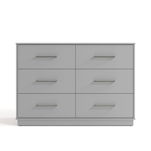 Image of Graco Essentials 6 Drawer Bedroom Dresser, Pebble Gray