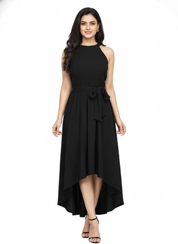 Image of Women's Western High Low Knee Long One Piece Dress