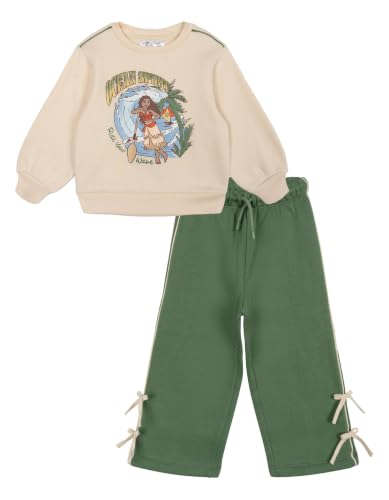 Image of Disney Girls' Fleece Sweatshirt and Pants Set for Baby & Kids