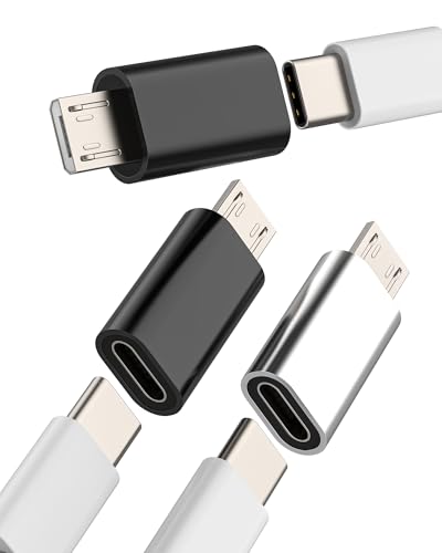 Adaptador USB C a Micro USB (3 Pack) microUSB macho de Type c hembra conector tipo C Jack datos cable adaptadores Android móvil compatible con Samsung Galaxy S6 S7 Edge+ S7Active Note5 tp mc