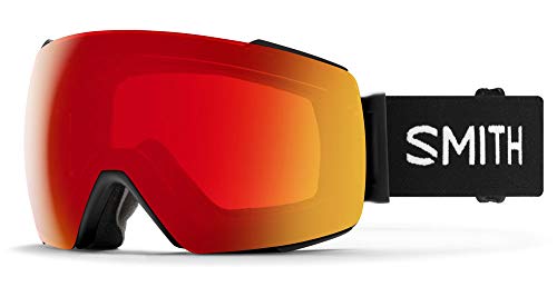 Smith Optics I/O mag Ski- Snowboardbrille Black - ChromaPOP Red Mirror Photochromic