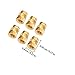 PRETYZOOM 100pcs Copper Heat Set Inserts Knurled Threaded Embedment Nuts 3x4.5mm Heat Resistant Nut Inserts for Industrial Fastening and 3D Printing Applications