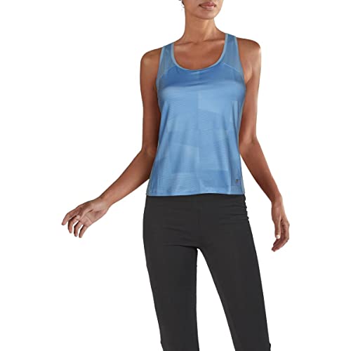 Débardeur de tennis Fila pour femmes coupe racerback imprimé bleu ciel taille L