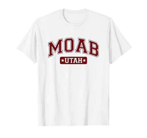 Moab Utah USA Diseño de texto clásico Camiseta