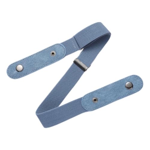 Invisible Buckleless Stretch Belt for Men Women,No Buckle Elastic Web Strap Belt with Flat Buckle for Pants Jeans Dresses