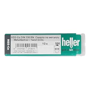 Heller HSS-Co DIN 338 Metallbohrer 10-teilig