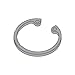 .562" Internal Style Retaining Rings/Steel/Black Phos (Carton: 1,000 pcs)