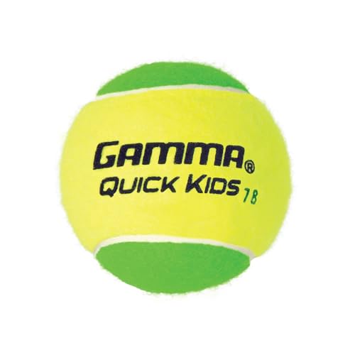 Gamma Quick Kids 78 Training Tennis Balls for Kids & Beginners, Low-Compression Core Reduces Speed...