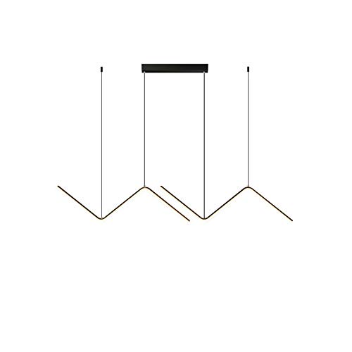 Plafonnier LED design noir idéal pour table de salle à manger