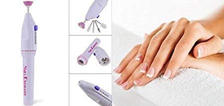Moolten 7 In 1 Art Tip Electric Nails Decorator Salon Sharper Grinder Drill Machine Polish Manicure Pedicure Grooming Tool Kit - White - Image 5