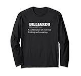 Billard-Wörterbuch-Definition, lustiges Billard-Shirt Langarmshirt