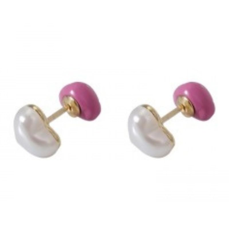 bifanxi Fall into a Sweet Double-Sided Heart Pearl Earrings | Earrings for Women-picture-8