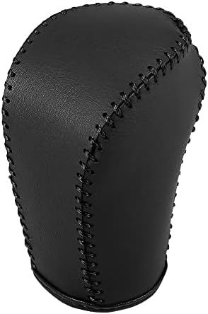 A ABSOPRO Gear Shifting Knob Cover Automatic Transmission Lever Trim for Honda Civic 10th Gen 2016-2021 PU Leather Black