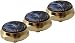 Jiayouy 3Pcs Trumpet Valve Finger Buttons Musical Instruments Accessories Gold with Abalone Shell Inlay