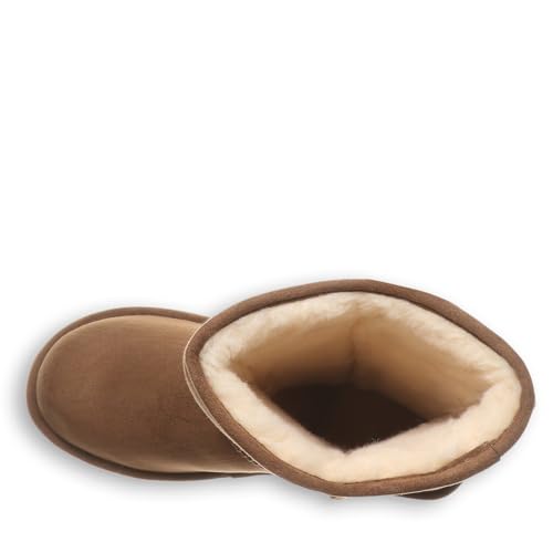 BEARPAW Women's Elle Tall Vegan Hickory Size 9 | Women's Slip On Boots | Comfortable Suede Winter Boot4