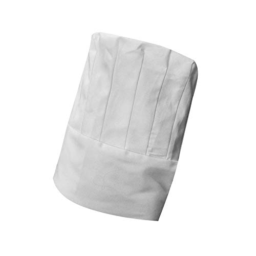 MISEMIYA - GORRO CHEF GORRO TUBULAR CHEF GORRO COCINA GORRO TUBULAR CHEF - Ref.930 - Blanco, Pack* 1 Pcs