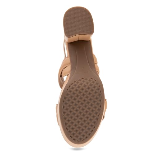 Aerosoles Women's CAMEA Platform Sandal, Beige Bisque Leather, 7W4