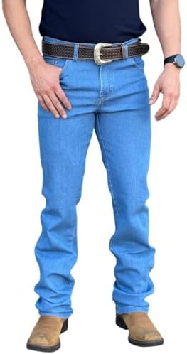 Calça Jeans Masculina Country, Estilo Cowboy Premium com Elastano...