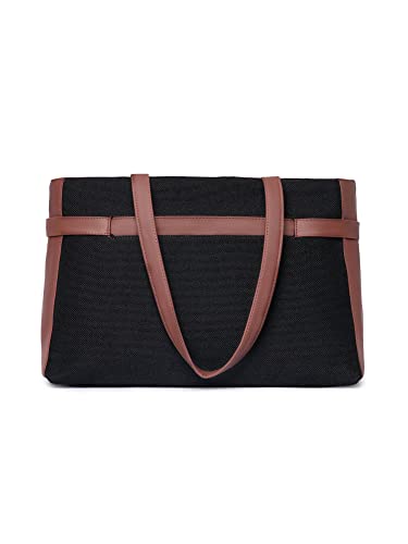 Image of ZOUK Urban Escape Bag | Stylish Vegan with Laptop Compartment, Trolley Sleeve & Anti-Theft Pocket |