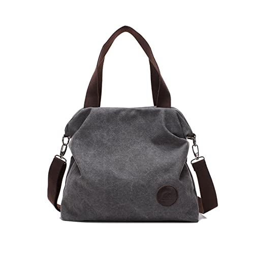 Sacs cabas pour shopping et voyage en toile grise ultra résistante