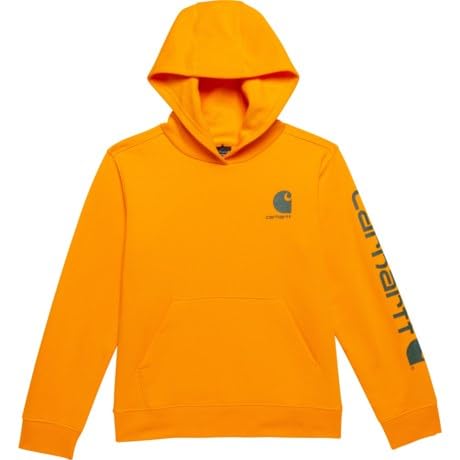 Carhartt Kid's CA6581 Long-Sleeve Graphic Sweatshirt - Boys - MEDIUM (10/12) - Bright Marigold