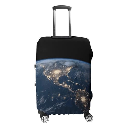 Earth from The Outer Space Luggage Cover Elastic Suitcase Protector Case Anti-Scratch Washable Baggage Covers Protector For Traveling, Aircraft Consignment XL4
