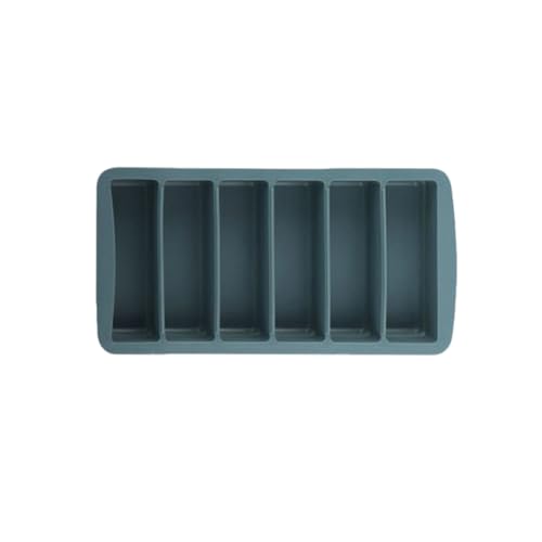 Molde de silicona para hielo y helado con tapa azul oscuro miniatura 6