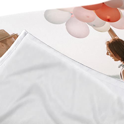 PICANOVA Decke mit Foto - Personalisierte Fotodecke 100x70cm – Gestalte mit deinem eigenen Bild & Text – Kuscheldecke Personalisiert – Fleecedecke mit Foto