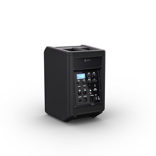 LD Systems ANNY 8 Tragbarer Bluetooth PA-Lautsprecher mit Akku und Mixer, Stage Black