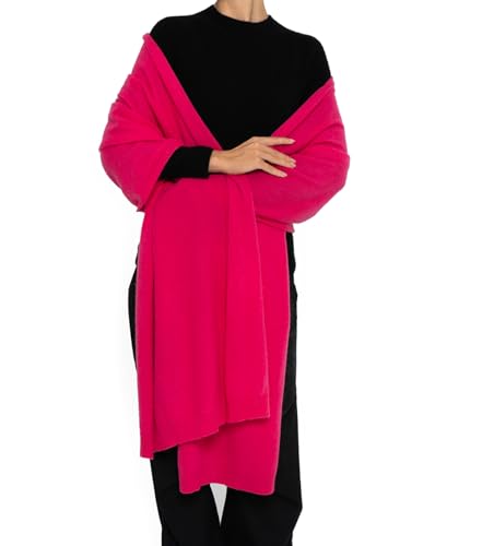 Women's Cashmere Wool Oversized Shawl Wrap, Solid Color Pashmina Ultra Soft Stole Scarf for Women with Gift Box