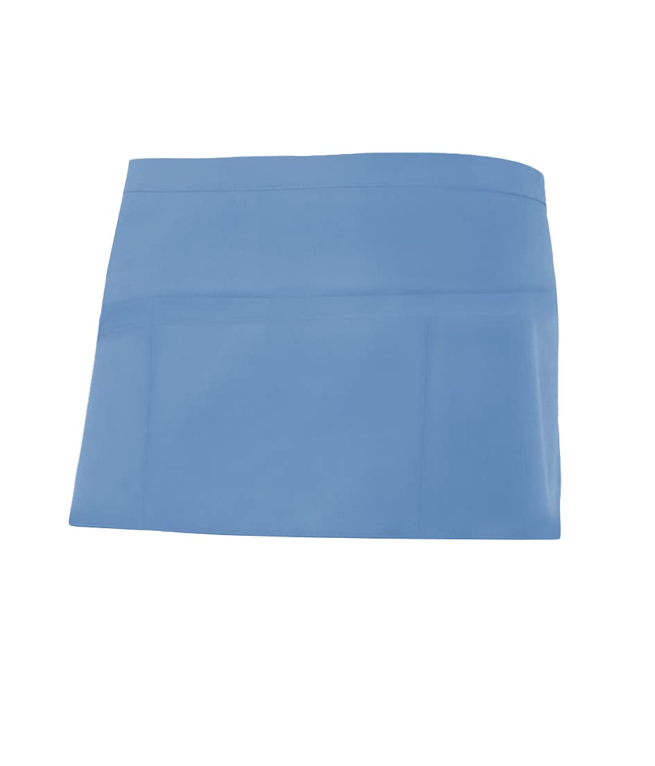 Velilla Delantal Corto Comandero Short Cooking Apron, Sky Blue, One Size